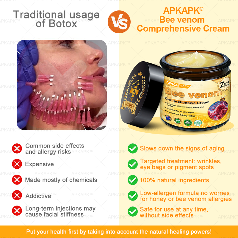 Made and Shipped from AUS ✨✨ APKAPK® Bee venom Comprehensive Cream 🔥 Sagging Skin, Fine Lines, Loss of Firmness, Flat Bust, Drooping Hips, and More💎💎